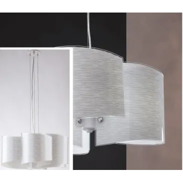 I-JOYCE/S2 - Lampadario a Sospensione Vetro Decoro Linee Interno Moderno E27
