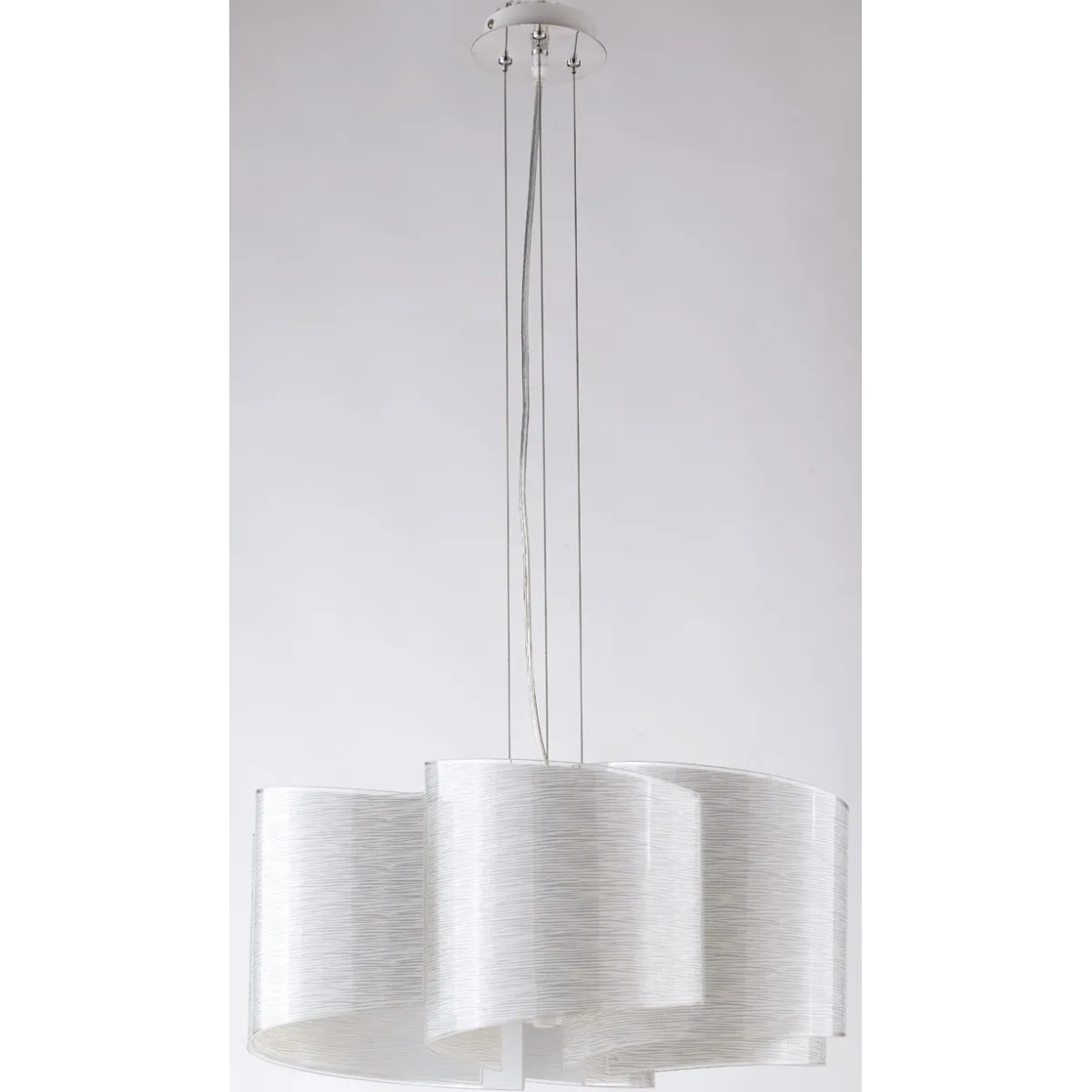 I-JOYCE/S3 - Lampadario Sospeso Moderno Decoro Linee Vetro Interni E27