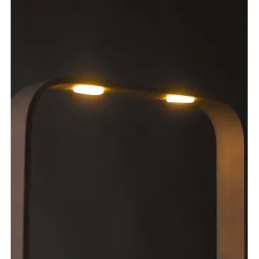 LED-MOKA-PT Piantana a led MOKA lampada da terra design moderno 2x8 W colore moka marrone