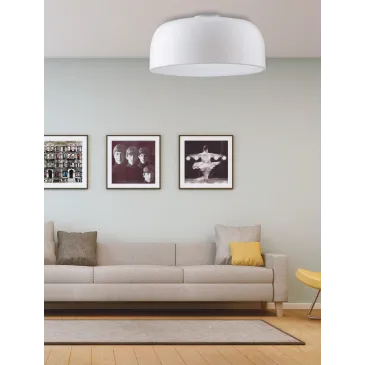 Plafoniera Lampada da soffitto  BISTROT design moderno bianca 3x E27