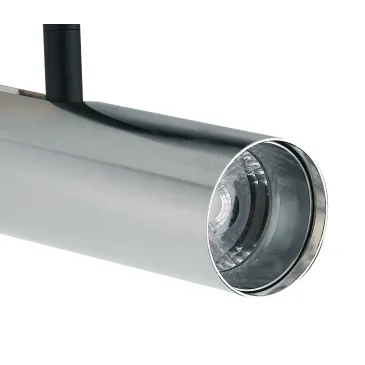 Verstellbarer LED-Schienenstrahler aus A+-Chromaluminium. Warmes Licht 7 W