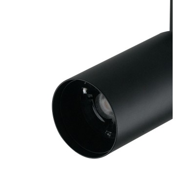 Verstellbarer LED-Deckenstrahler aus schwarzem Aluminium mit integrierter COB-LED A+ warmes Licht K 7 W