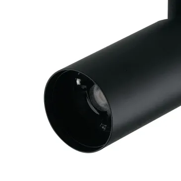 Faretto da soffitto orientabile a led in alluminio nero led cob integrato A+ luce naturale K 7 W