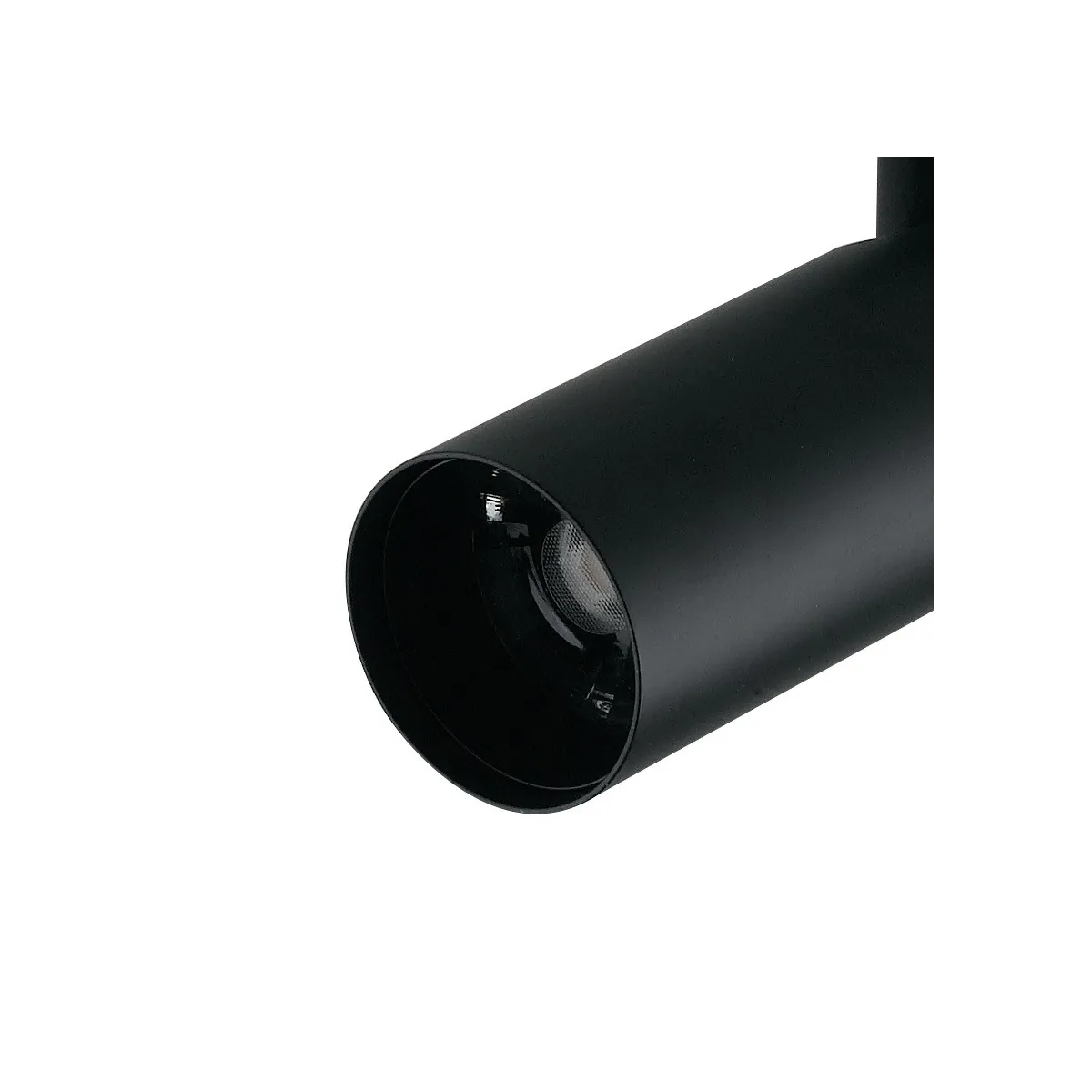 Faretto da soffitto orientabile a led in alluminio nero led cob integrato A+ luce naturale K 7 W