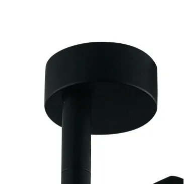 Faretto da soffitto orientabile a led in alluminio nero led cob integrato A+ luce naturale K 7 W