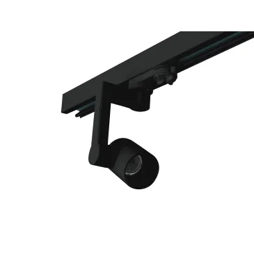 Projecteur d'éclairage sur rail à LED express avec adaptateur triphasé E27 noir max 42 W