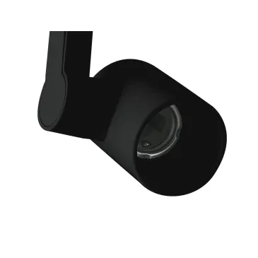 Projecteur d'éclairage sur rail à LED express avec adaptateur triphasé E27 noir max 42 W