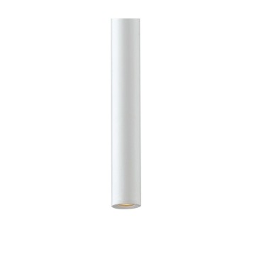 Lustre à suspension OBOE en tube blanc triphasé aluminium Led Cob 3000K