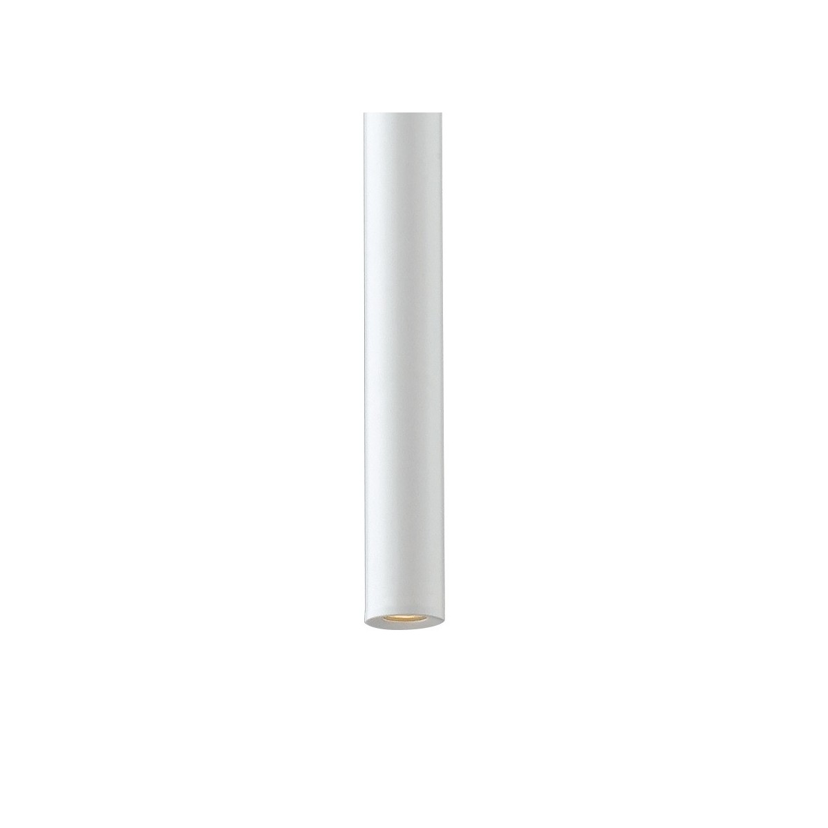 Lustre à suspension OBOE en tube blanc triphasé aluminium Led Cob 3000K