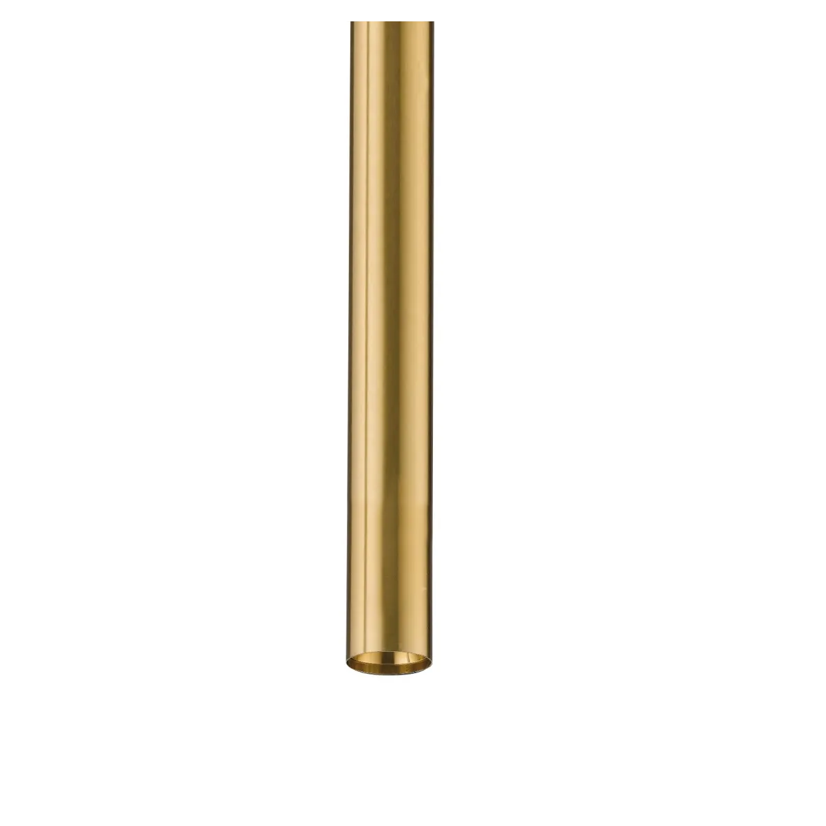Lustre à suspension OBOE en tube or triphasé aluminium Led Cob 4000K