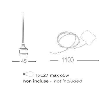 Sospensione lampadario da...