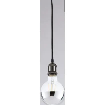 Sospensione lampadario da soffitto CLOCK con adattatore trifase in alluminio nerp