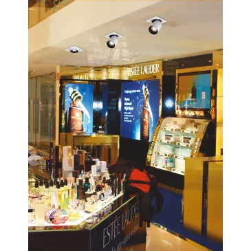 Lampe encastrable orientable OUTSIDER intérieur blanc et noir LED COB 3000K1x30W