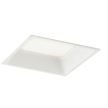 INC-XANTO-F-Q145 Lampada da incasso XANTO quadrata in alluminio bianca pressofuso con Led SMD integrato 5000K- 1600Lm - 18W