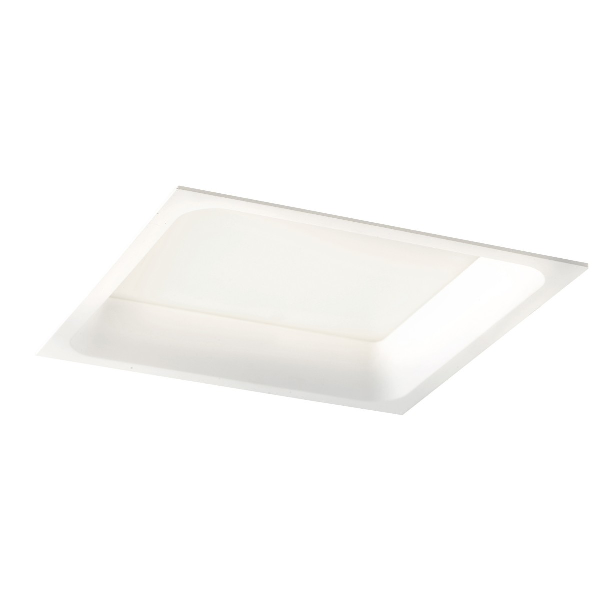 INC-XANTO-M-Q220 Lampada da incasso XANTO quadrata in alluminio bianca pressofuso con Led SMD integrato 4000K- 2800Lm - 30W