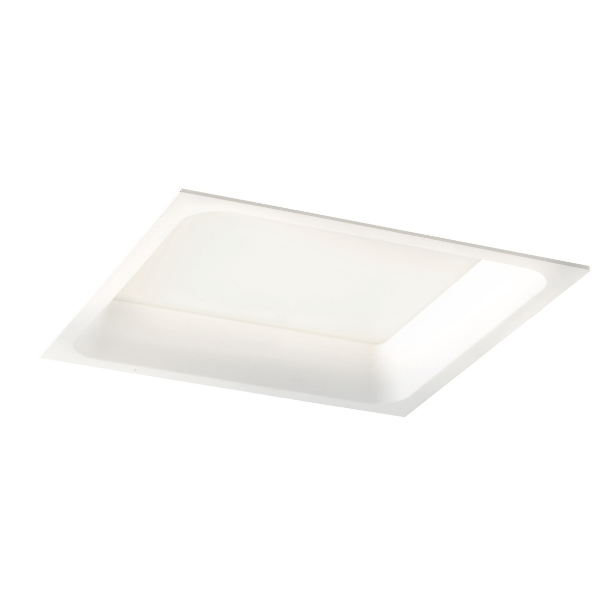 INC-XANTO-M-Q220 Lampada da incasso XANTO quadrata in alluminio bianca pressofuso con Led SMD integrato 4000K- 2800Lm - 30W