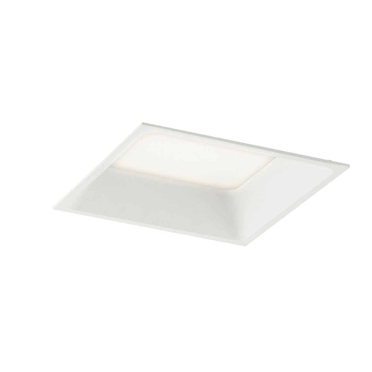INC-XANTO-M-Q145 Lampada da incasso XANTO quadrata in alluminio bianca pressofuso con Led SMD integrato 4000K- 1550Lm - 18W