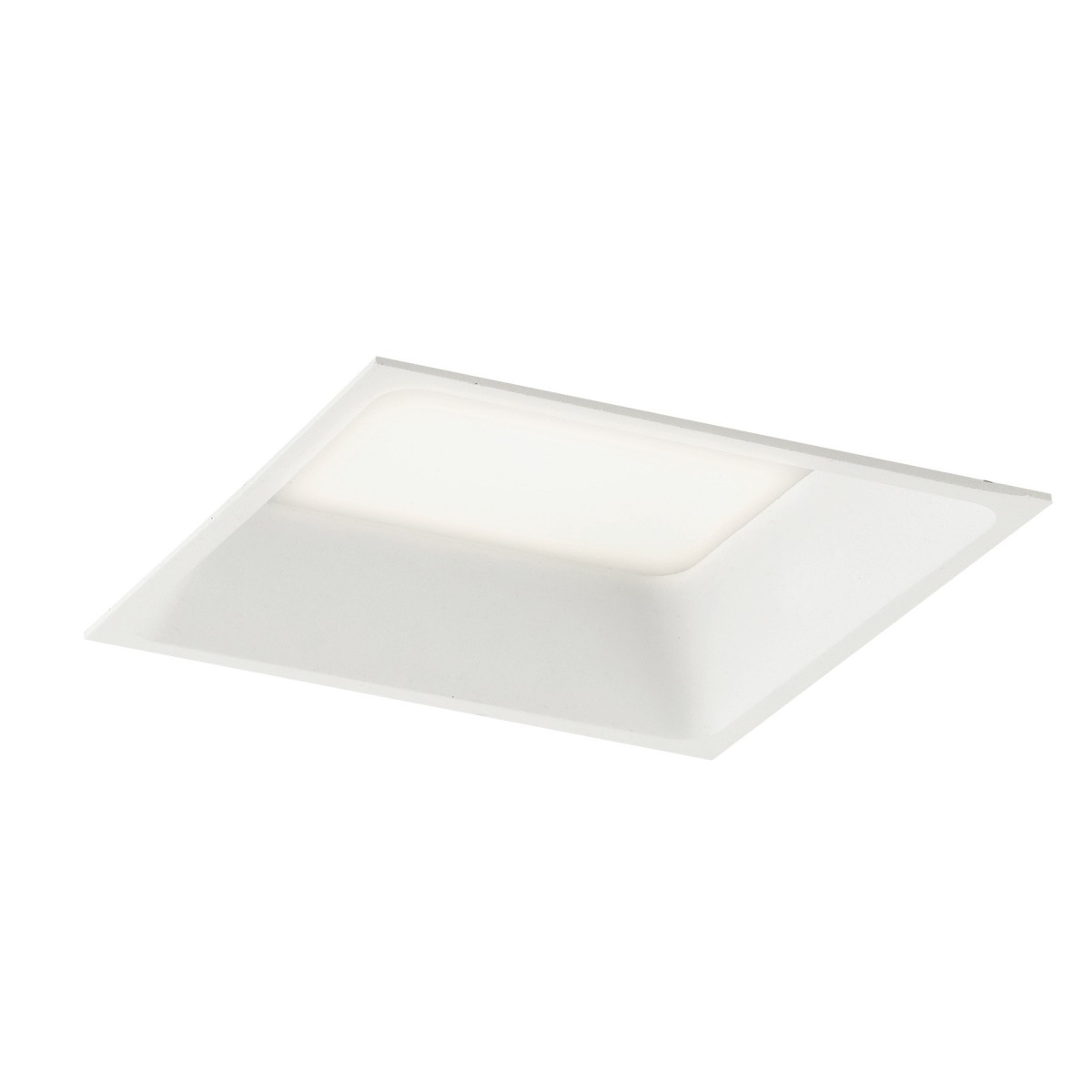 INC-XANTO-M-Q145 Lampada da incasso XANTO quadrata in alluminio bianca pressofuso con Led SMD integrato 4000K- 1550Lm - 18W