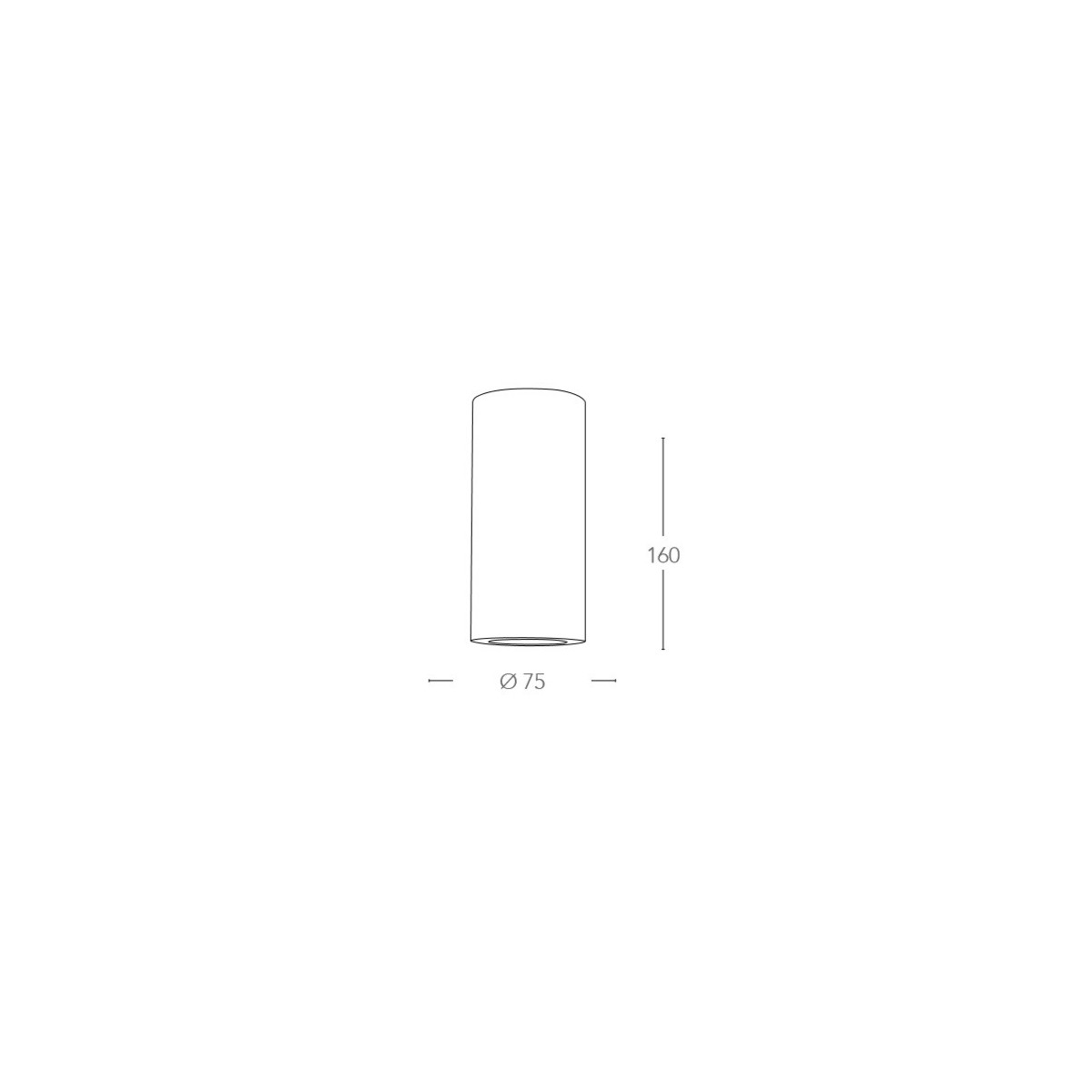 I-BANJIE-S-AP Applique BANJIE tondo bianco a parete in gesso cm 16h x 7,5 dm verniciabile 2xGU10 max 35W