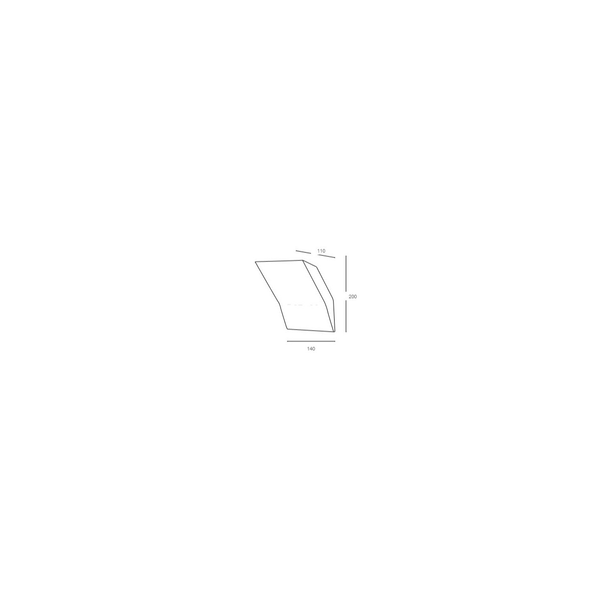 I-MONTBLANC-AP Applique MONTBLANC moderno a parete in...