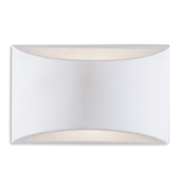 Applique Rettangolare in Gesso Verniciabile Biemissione G9