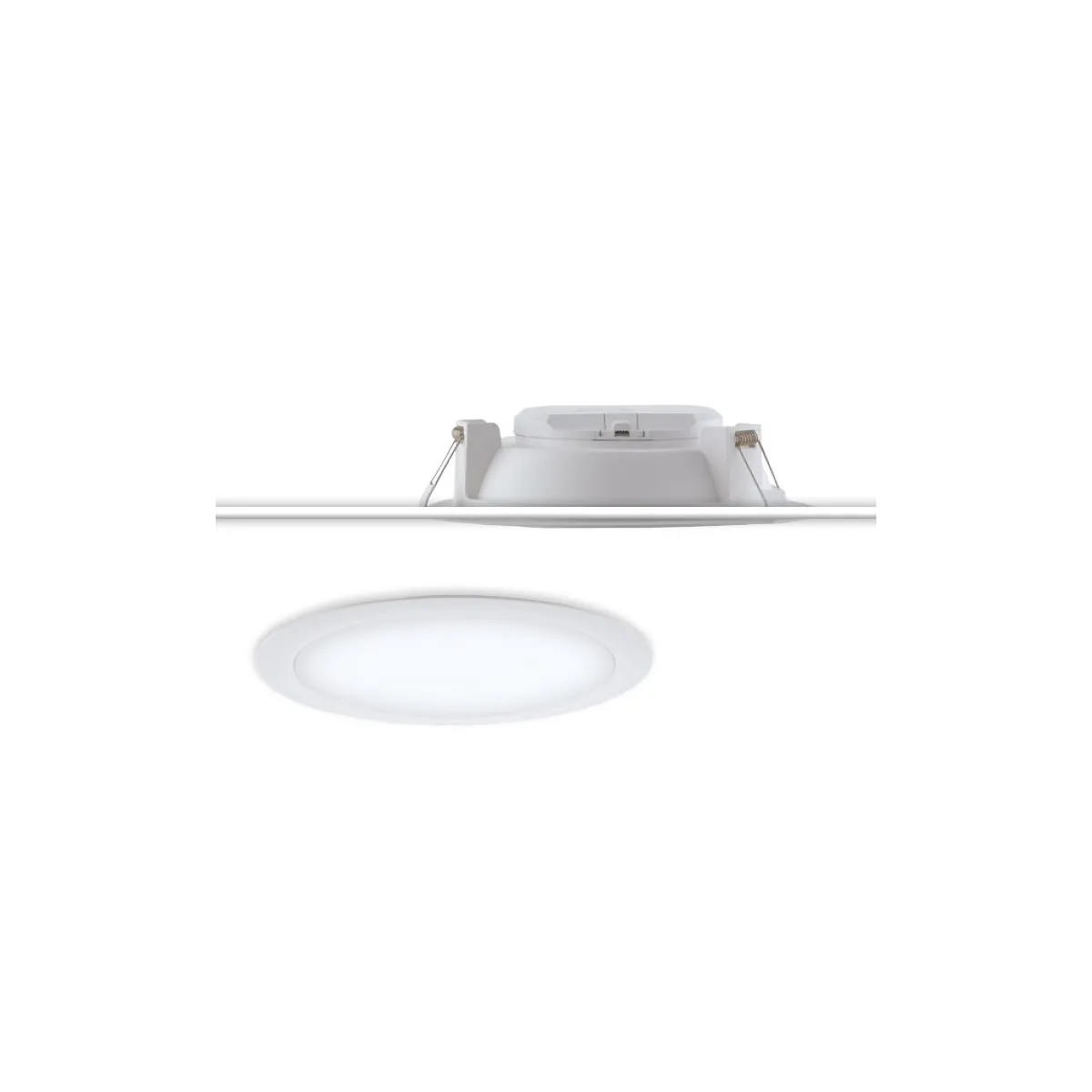 INC-HORUS-15W - Incasso Cotrosoffitto Faretto Tondo Bianco Termoplastica Led 15 watt 4000 kelvin