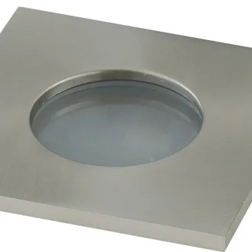 INC-VIPER-Q-NIK Struttura da incasso VIPER per lampada GU10 quadra fissa Nickel IP65 82x82 mm