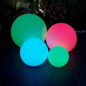 RGB-LED-Kugel-Außenleuchte,...