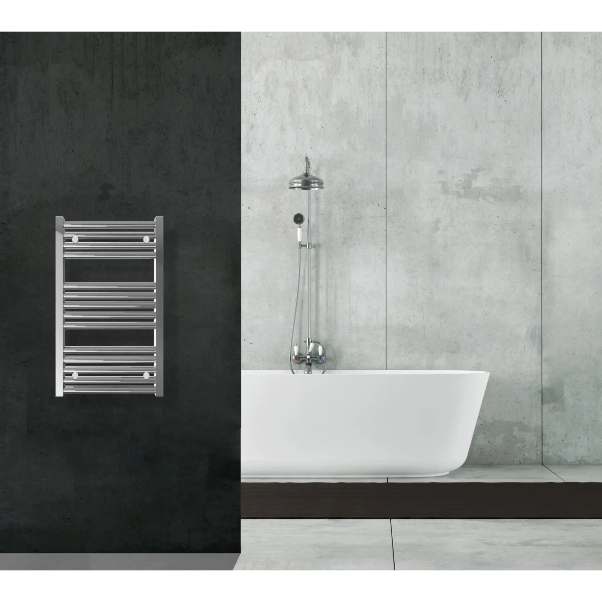 Termoarredo scaldasalviette 800x450 Cromato interasse 400 mm