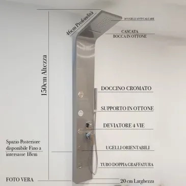 Hydromassage-Duschsäule aus...