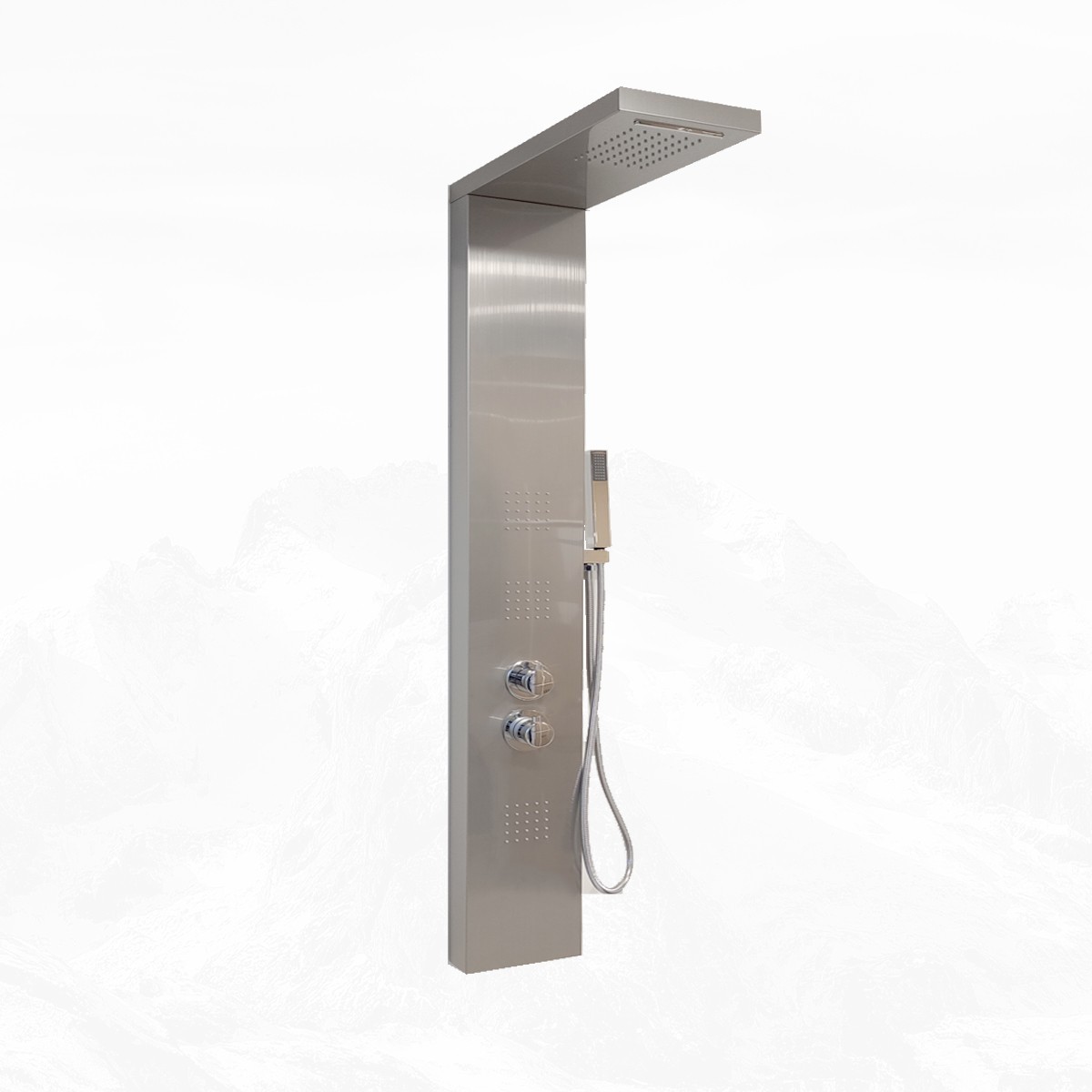 Colonne d'hydromassage thermostatique en acier inoxydable...