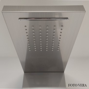 Colonna Idromassaggio Inox Spazzolato Termostatica | Diamante