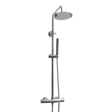 Colonne de douche thermostatique Piave chromée | Mondialshop