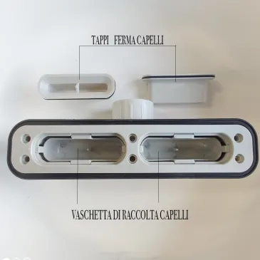 Piatto Doccia Antracite Grigio Scuro Resina Minerale | Vincent