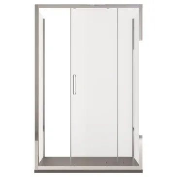 Cabine de douche 3 faces avec porte coulissante H195 Anti-calcaire AGATA