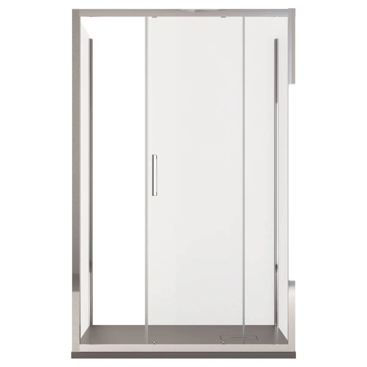 Cabine de douche 3 faces avec porte coulissante H195 Anti-calcaire AGATA