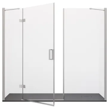 Nische – Duschtür, große Abmessungen bis zu 230 Kristall, 8 mm, H195, großartig