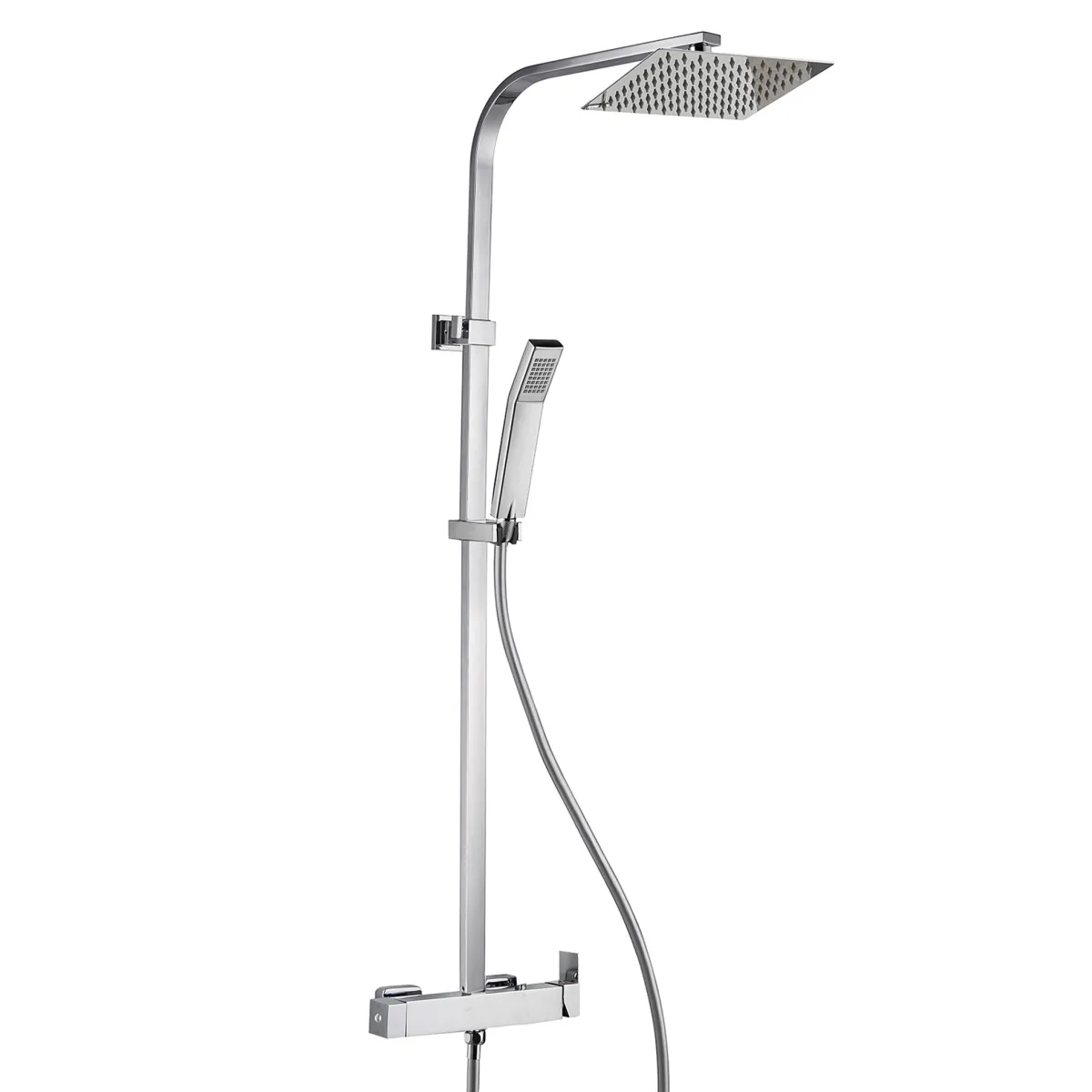 Duschsäule mit Zweiwegemischer, Duschkopf und Boitè-Handbrausen